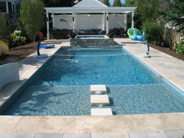 Rehoboth Beach Exterior Pool House and Pool Deck Cleaning