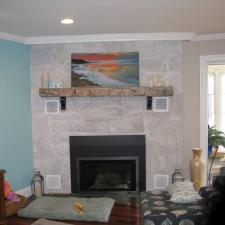 Fireplace Total Makeover with Whitewashing in Rehoboth Beach Yacht and Country Club, Delaware