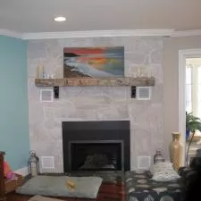 Fireplace Total Makeover with Whitewashing in Rehoboth Beach Yacht and Country Club, Delaware 0