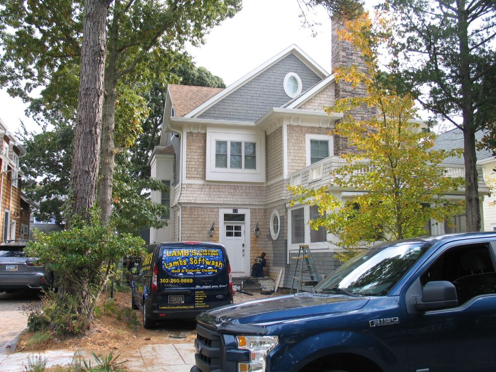 Wood staining new england gray style rehoboth beach de during